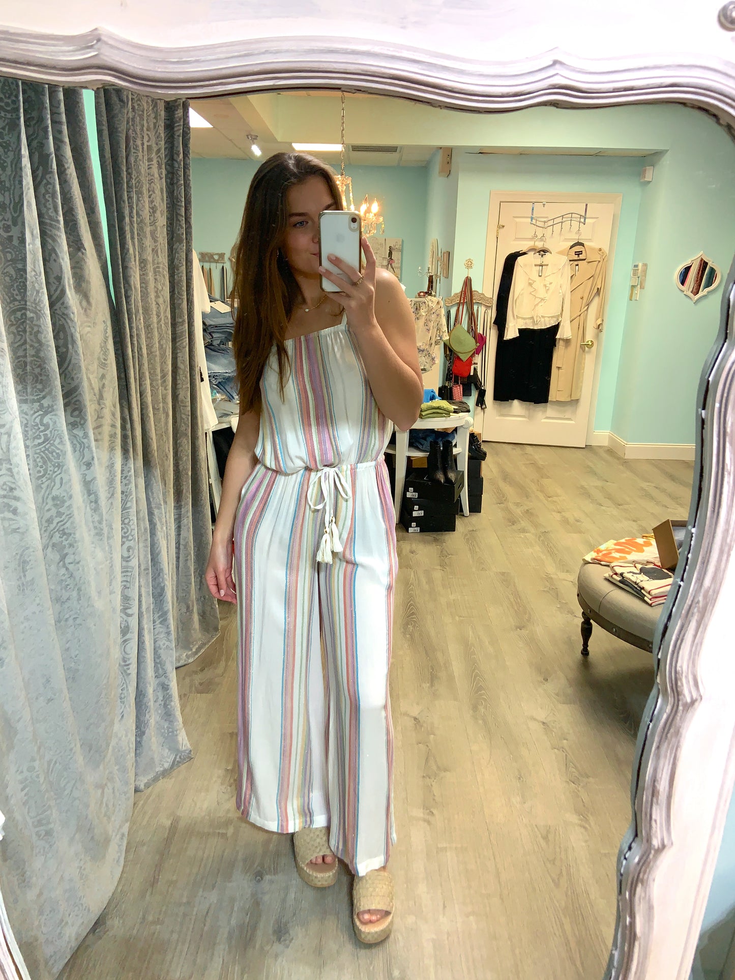 White Multi Jumpsuit