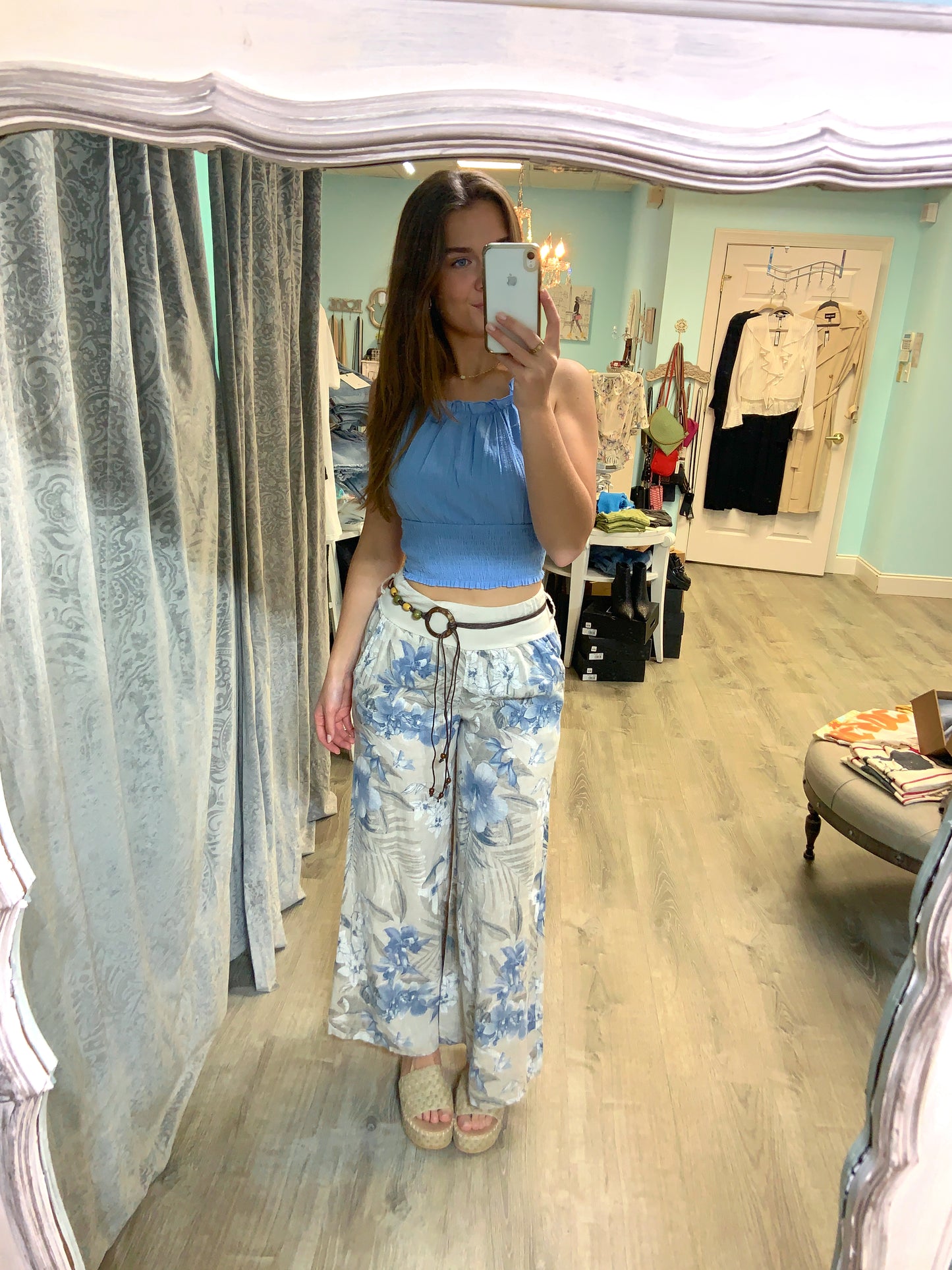 Floral Wide Leg Pant