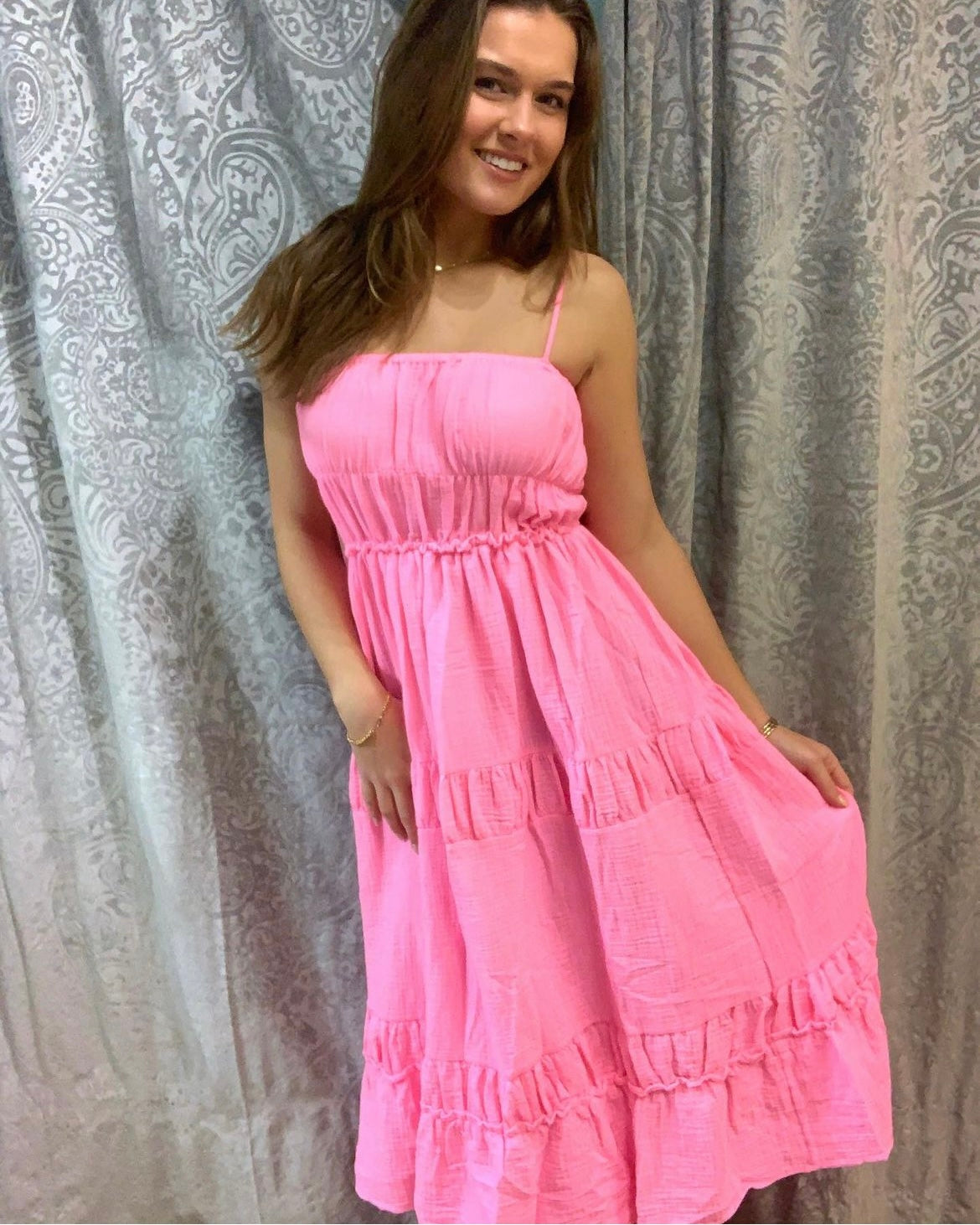 Hot Pink Maxi Dress