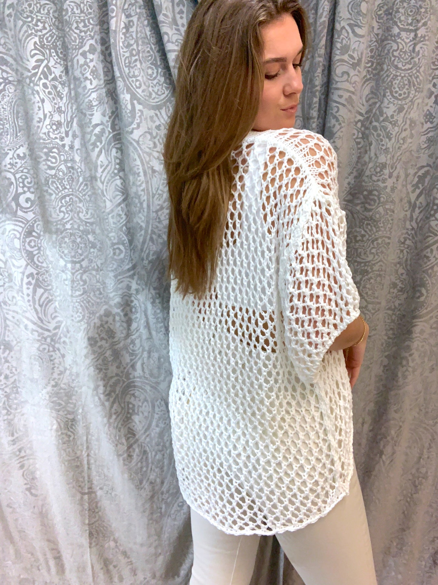 White Crochet Star