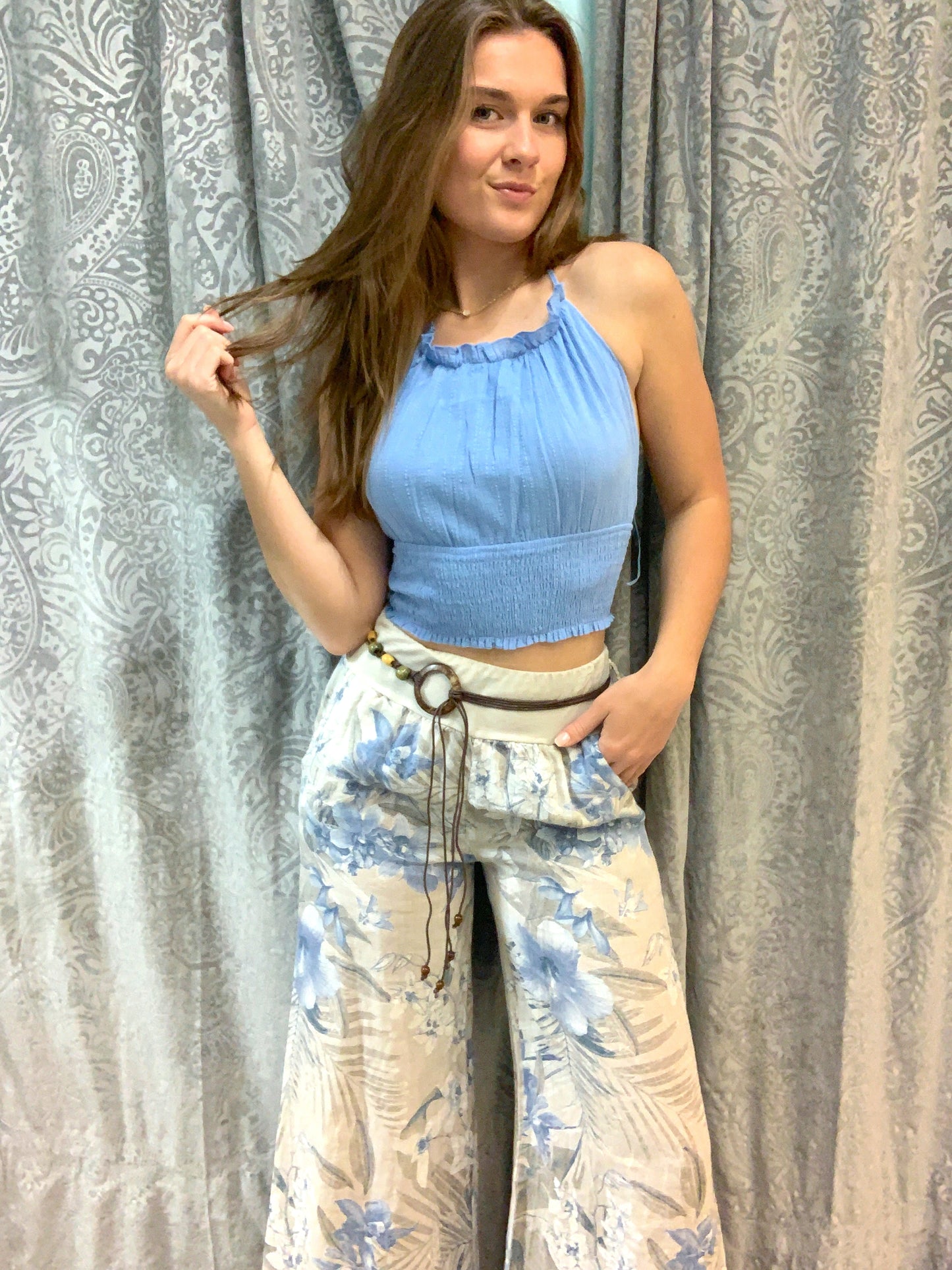 Floral Wide Leg Pant