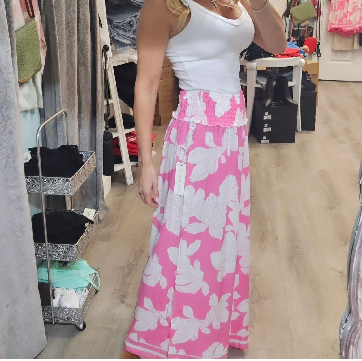 Pink Botanical Pant