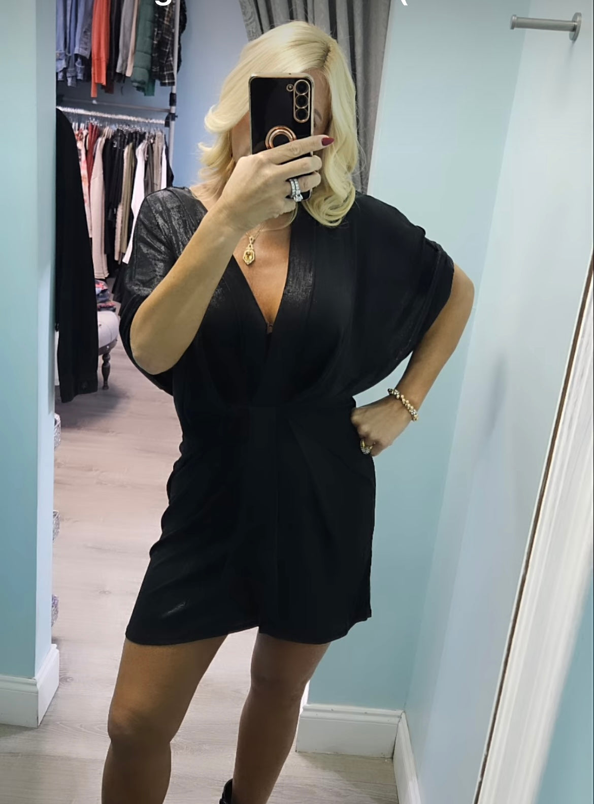 Black Dolman Dress