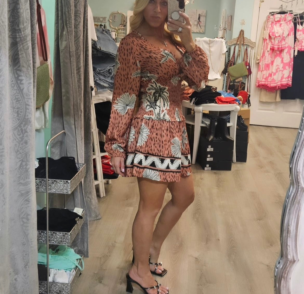 Palm Border Dress