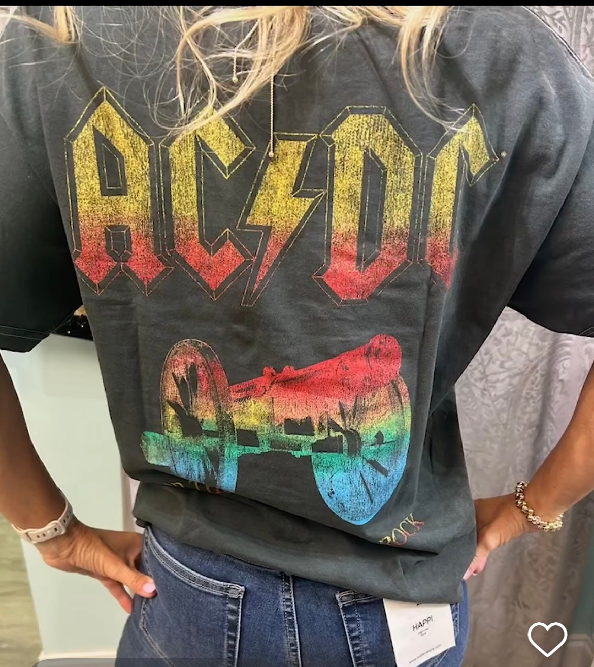 ACDC Cropped Tee