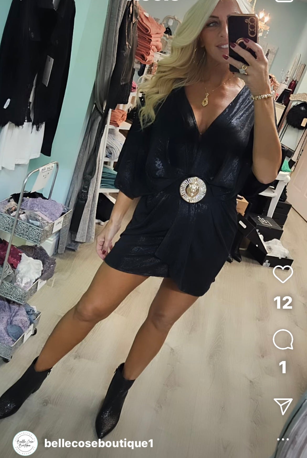 Black Dolman Dress