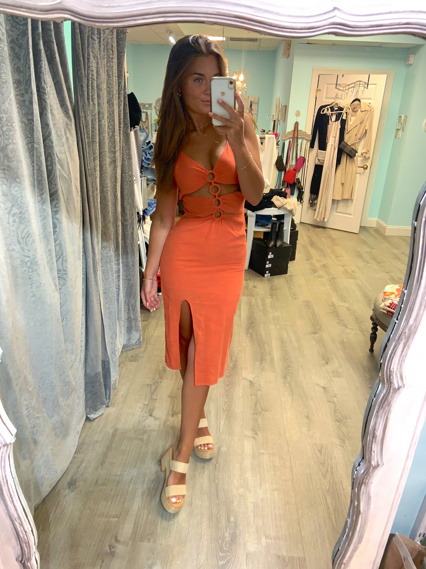 Coral Maxi Dress