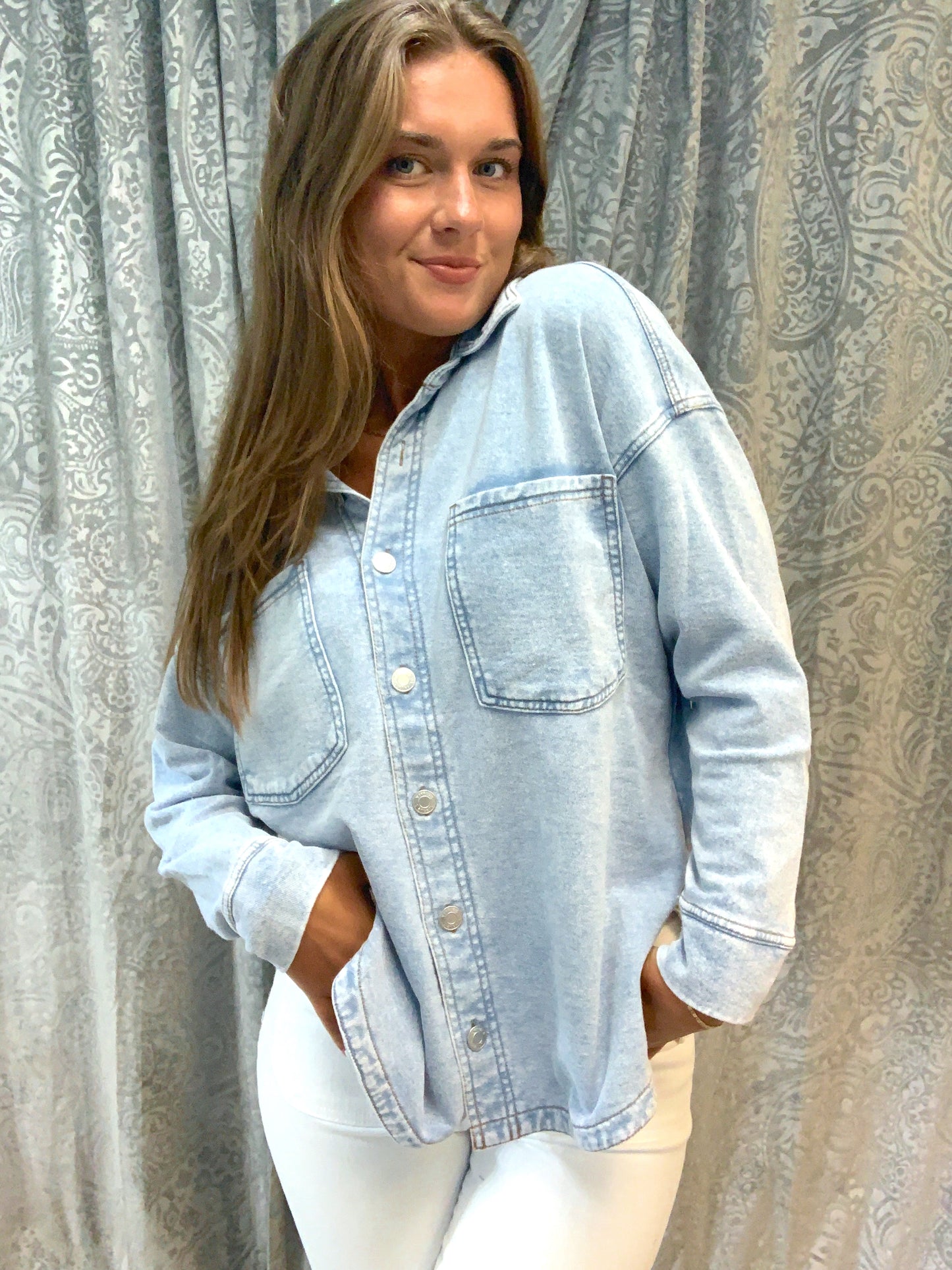 Knit Denim Jacket