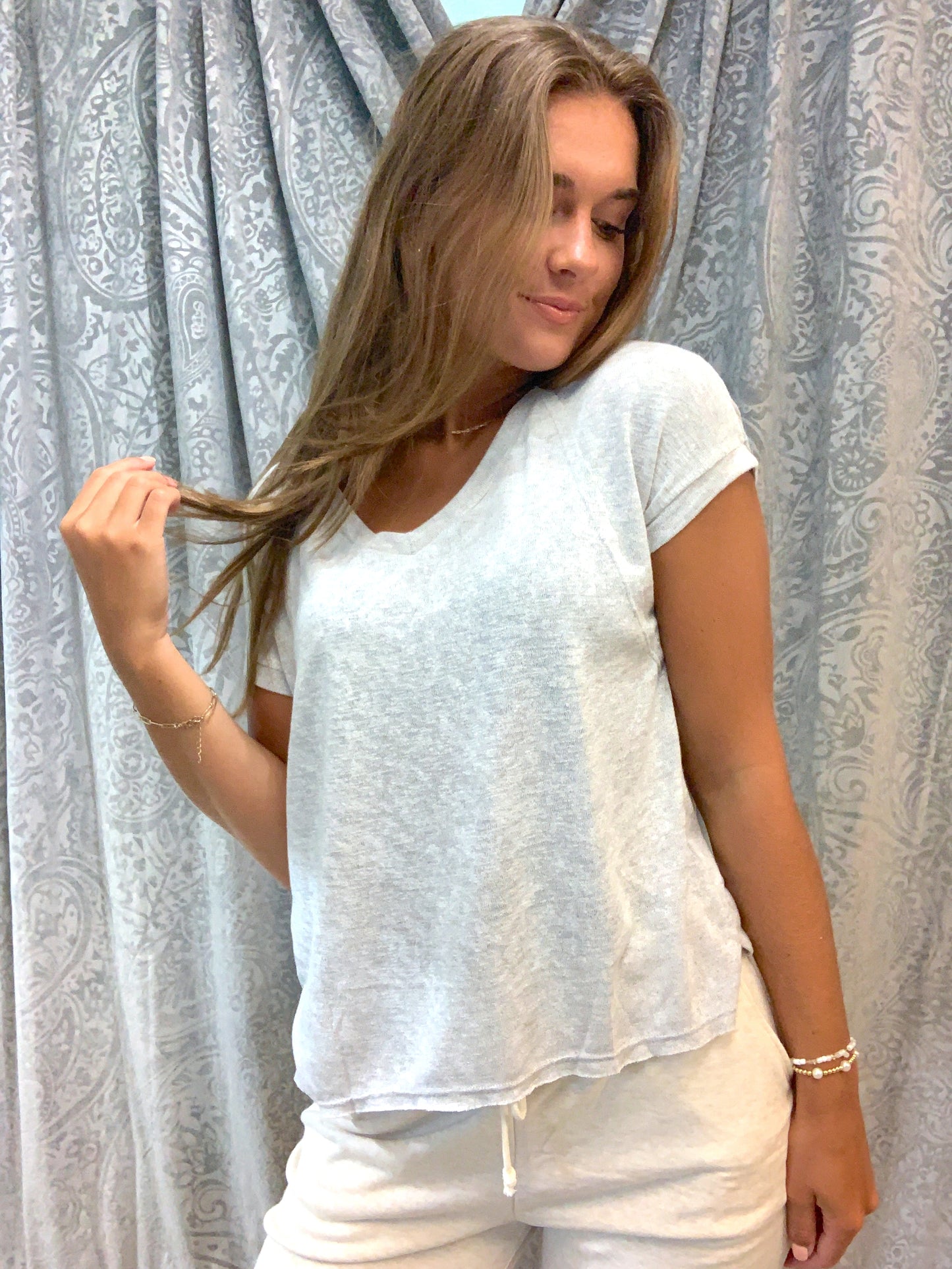 Grey Lucy Tee
