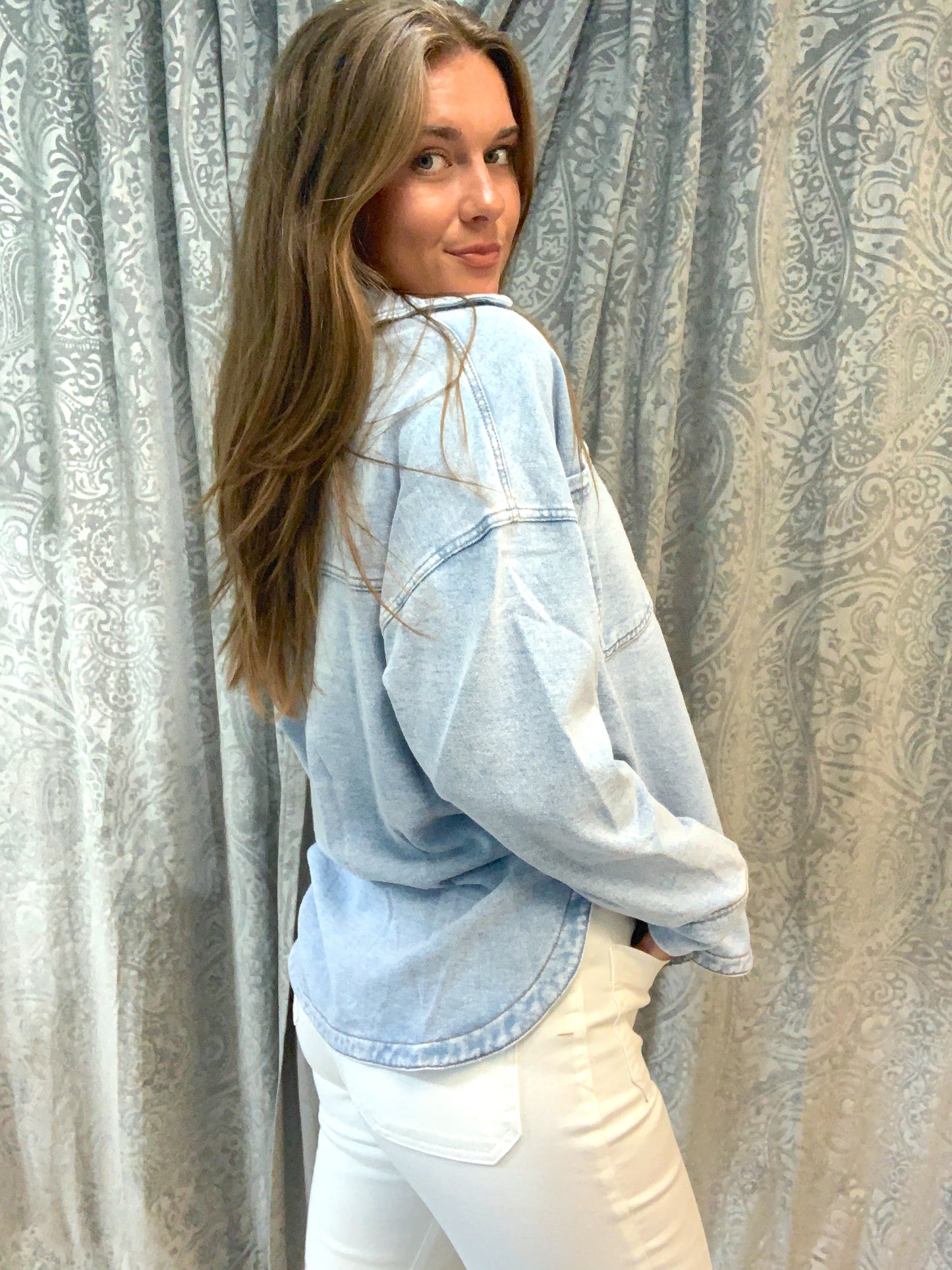 Knit Denim Jacket