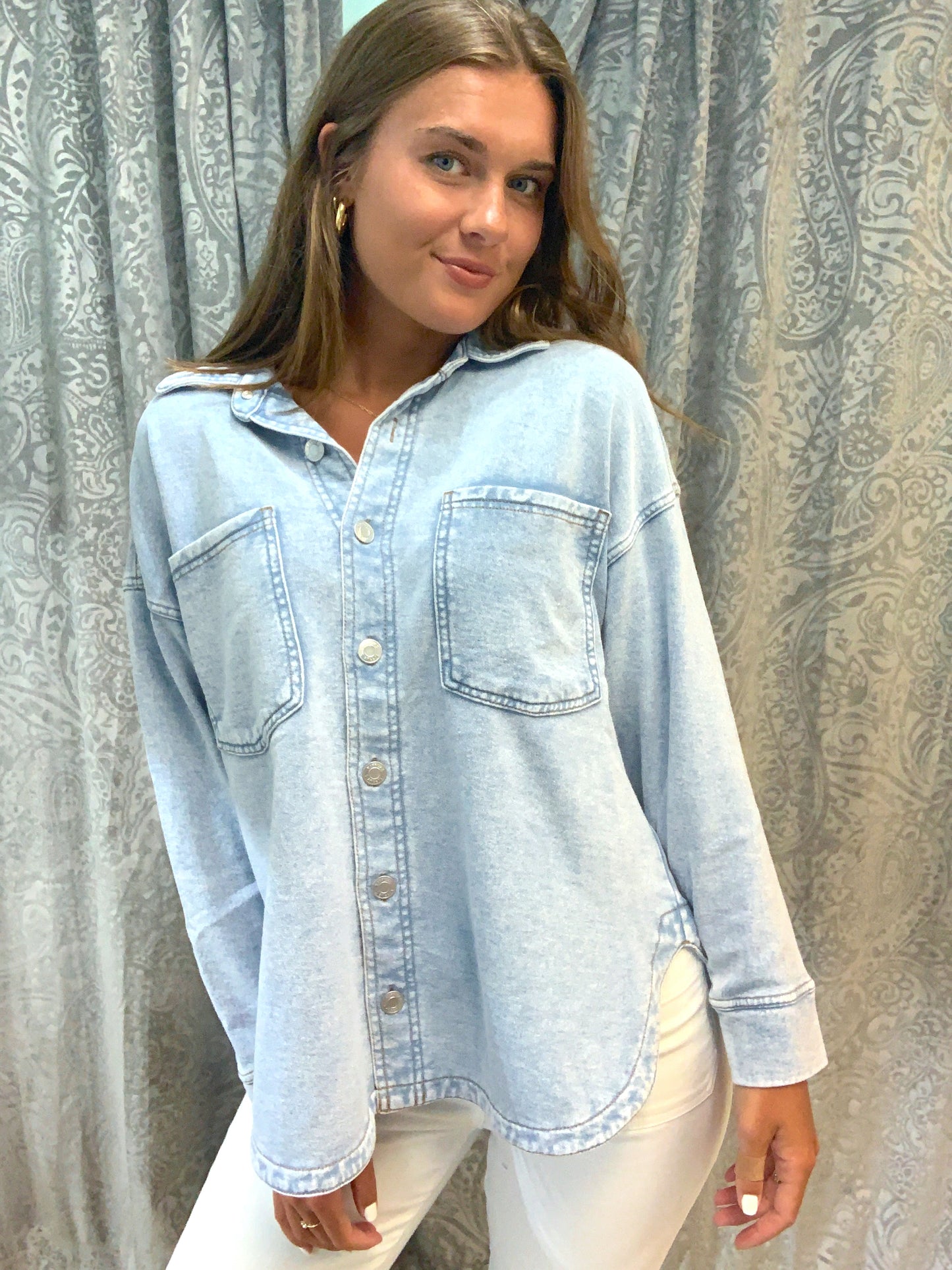 Knit Denim Jacket
