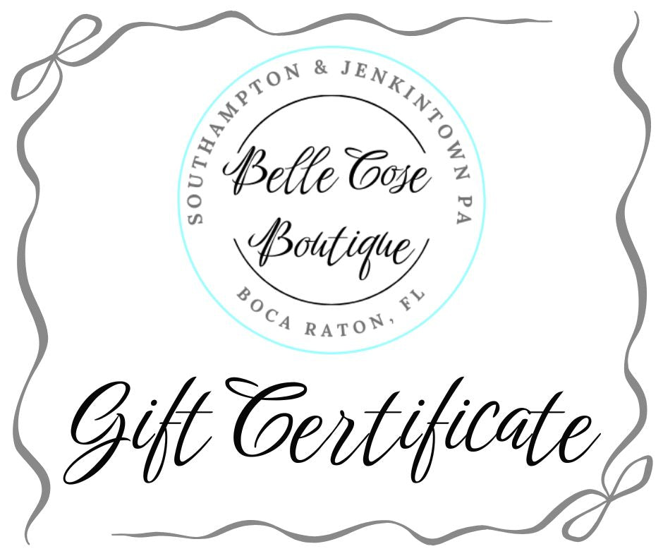 Belle Cose Boutique gift card