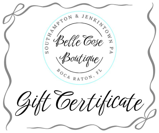 Belle Cose Boutique gift card