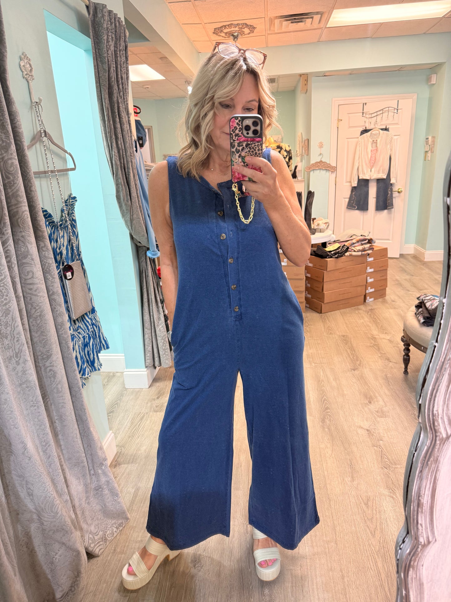 Fiona denim jumpsuit