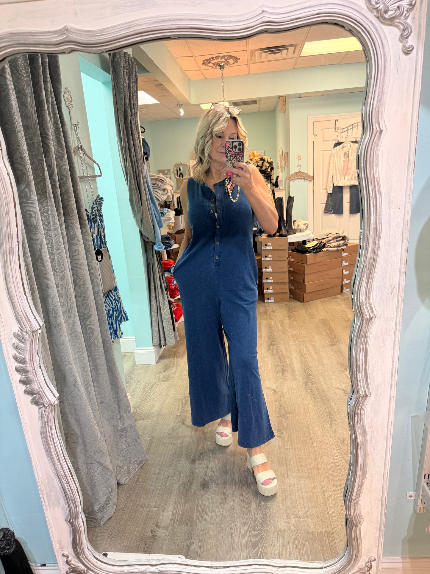 Fiona denim jumpsuit