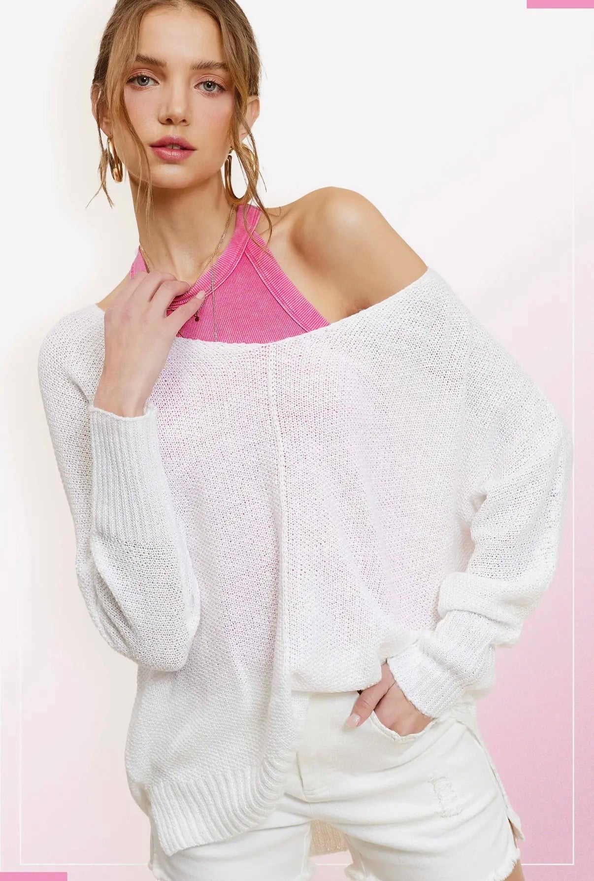 Ivory light weight sweater
